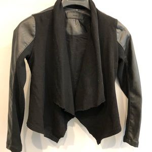 Girls black bomber jacket